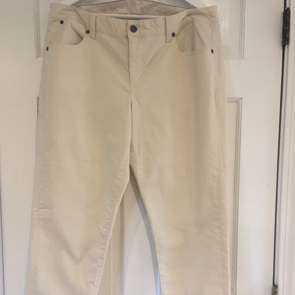 Talbots Signature Khaki roll cuff ankle pants